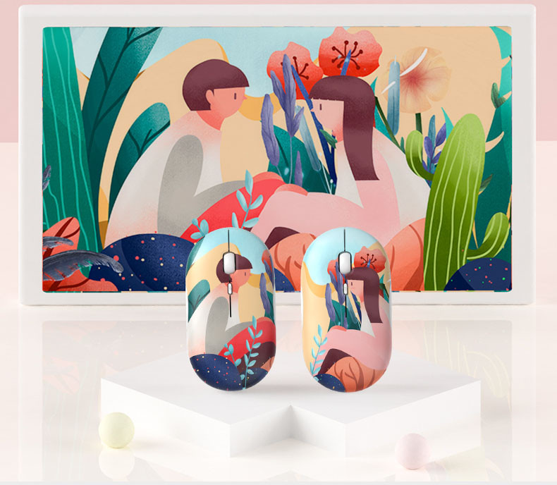 Színes vezeték nélküli laptop egér