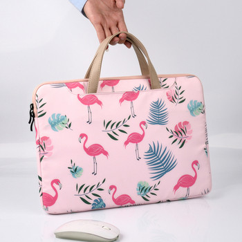 Преносима чанта за 15.6 инчов лаптоп с десен на фламинго