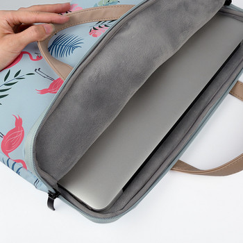 Φορητή τσάντα για φορητό υπολογιστή 15,6 ιντσών με μοτίβο φλαμίνγκο