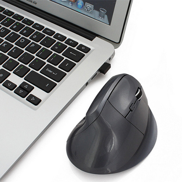 Вертикална безжична зареждаща се мишка с 6 броя клавиши 