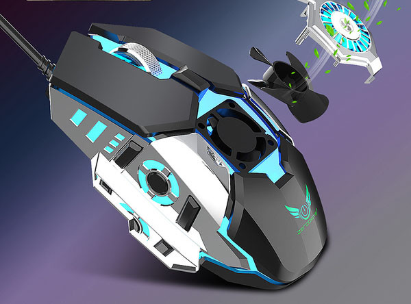 Безшумна мишка с кабел за компютър и лаптоп