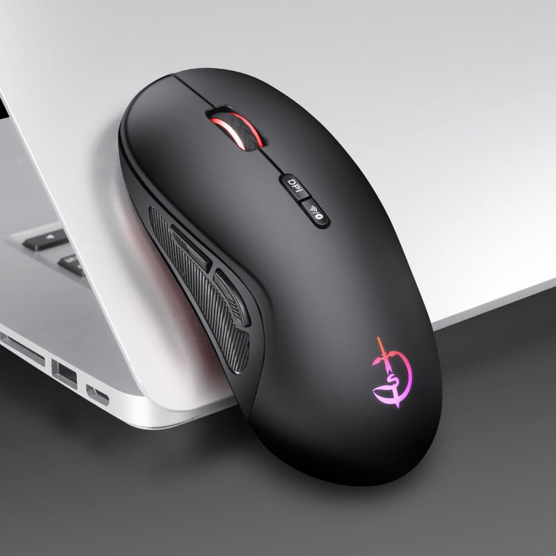 Светеща Bluetooth мишка с двоен режим 2.4ghz 