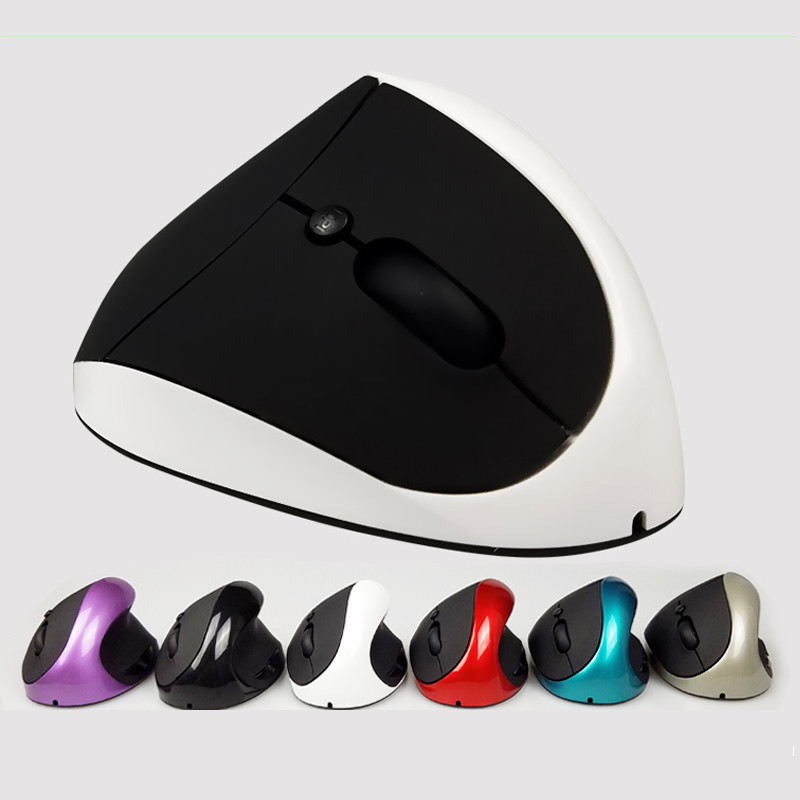 Ergonomikus függőleges vezeték nélküli egér USB-kábellel és 6 kulccsal
