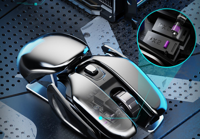 Акумулаторна безжична мишка подходяща за  офис и игри