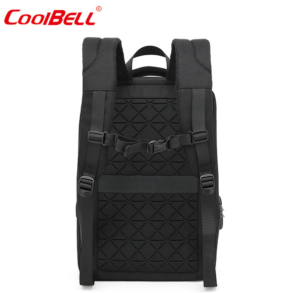 Muški ruksak za prijenosno računalo pravokutnog oblika s USB priključkom