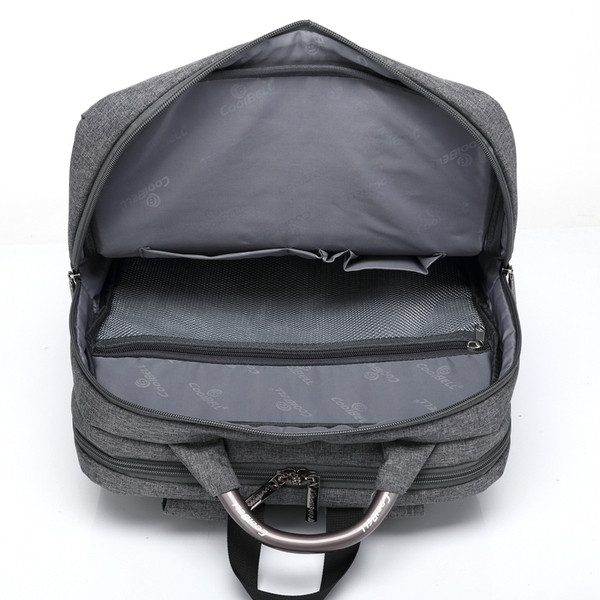 Üzleti férfi hátizsák 14-15 hüvelykes laptop számára, több elülső zsebbel