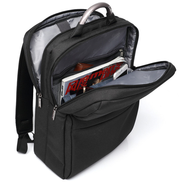 Üzleti férfi hátizsák 14-15 hüvelykes laptop számára, több elülső zsebbel