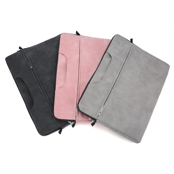 Преносима чанта за 15.6 инчов лаптоп с преден джоб, къса и дълга дръжка