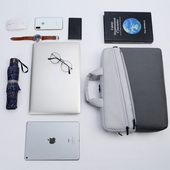 Двуцветна чанта за 14 инчов лаптоп с джобове