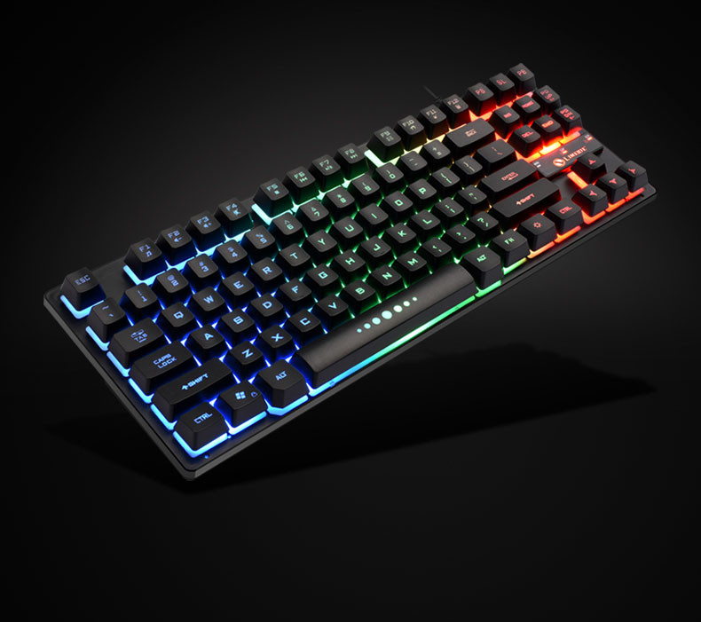 Apšviesta klaviatūra su 87 klavišais