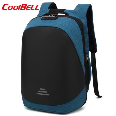 Раница 15.6-инчова за лаптоп със ключалка подходяща за мъже и жени 