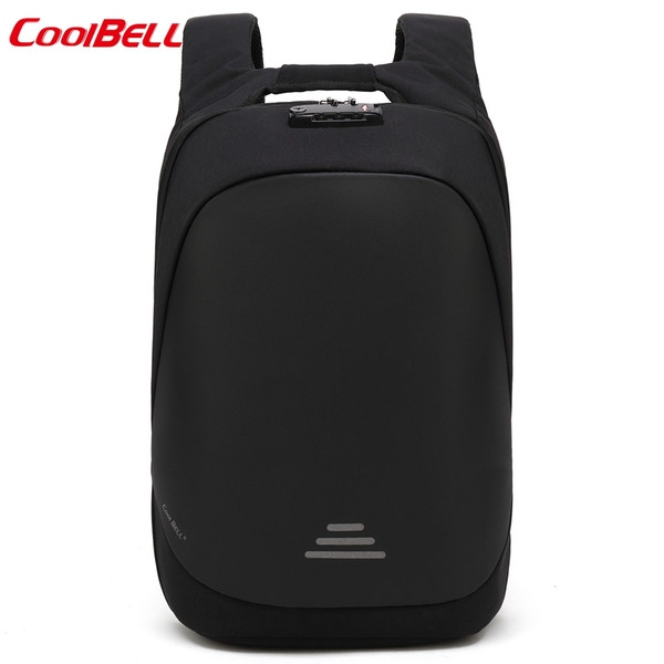 Раница 15.6-инчова за лаптоп със ключалка подходяща за мъже и жени 