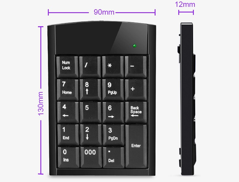 Skaitmeninė klaviatūra ir USB laidas