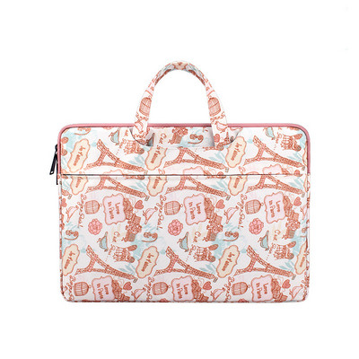 Hordozható táska 15 hüvelykes laptop számára, rövid fogantyúval és különböző mintákkal