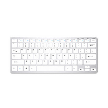 Акумулаторна безжична клавиатура в бял и черен цвят