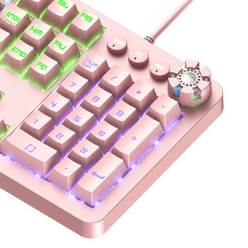 V920  клавиатура с кабел  в розов цвят