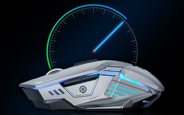 Bezvadu spēļu pele klēpjdatoram un datoram