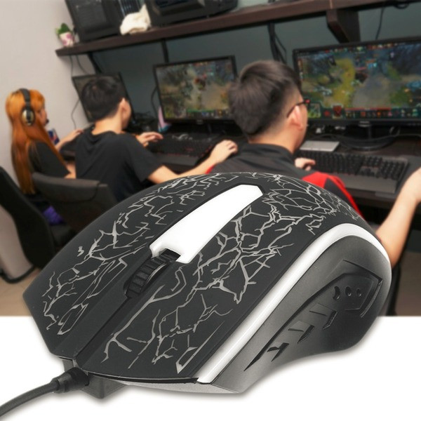 X7 4000DPI кабелна мишка с 6 бутона и LED светлини 