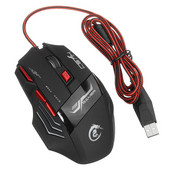 Оптична USB мишка 1200-5500DPI с LED светлини
