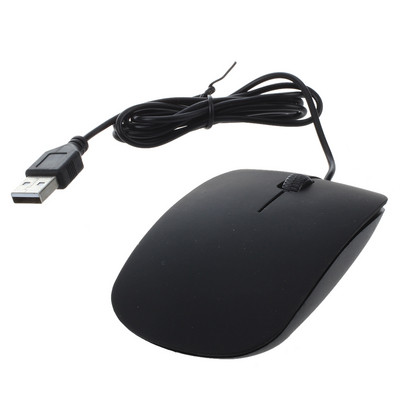 Черна оптична мишка с USB кабел 800DPI