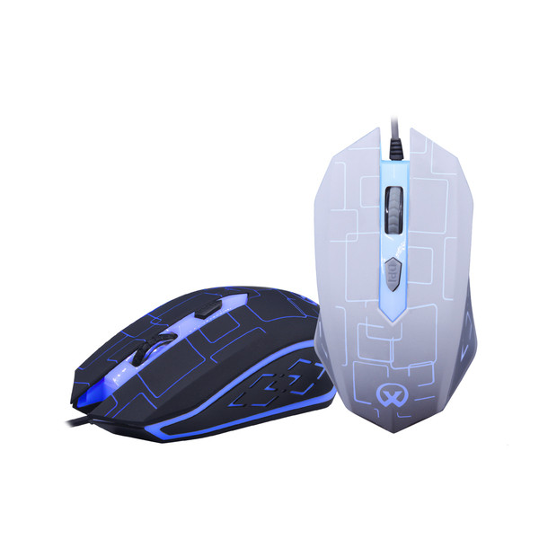 Mobao M3 Hell USB kabelis 3D krāsu apgaismota pele ar 3 taustiņiem