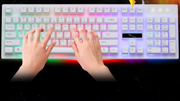 Žaidimų apšviestos klaviatūros modelis G20