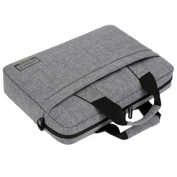 Водоустойчива сива чанта за 13 инчов лаптоп с къса и дълга дръжка