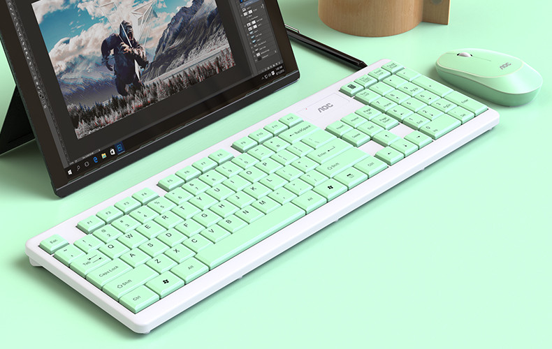 AOC KM200 taaslaetav juhtmevaba klaviatuur ja hiir