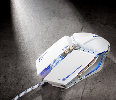 Apgaismota pele ar septiņām pogām