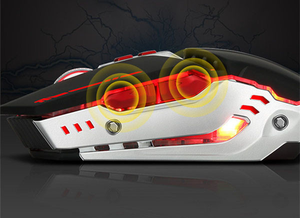 Apgaismota pele ar septiņām pogām