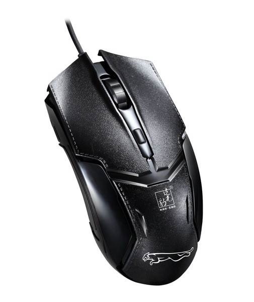  Черна кабелна мишка с броя клавиши 
