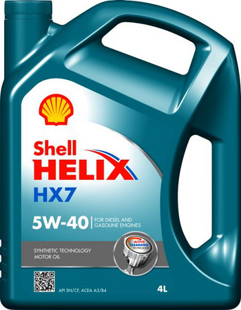 Shell HELIX HX7 5W40 4L