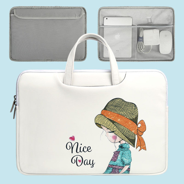 Valge õhuke kott 15,6-tollisele sülearvutile koos rakendusega