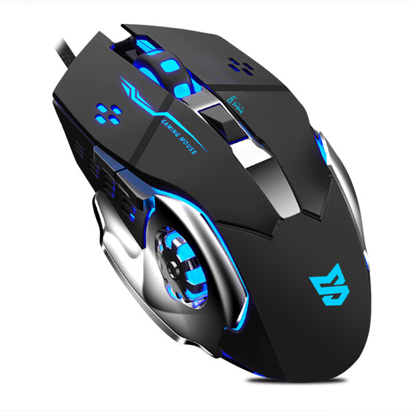 Gaming mouse with cable and 6 keys