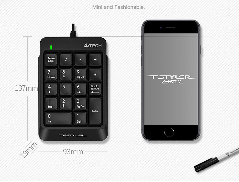 FK13P цифрова клавиатура с USB кабел 