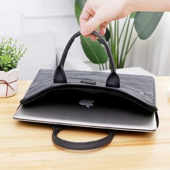 Чанта за лаптоп с къси дръжки и емблема