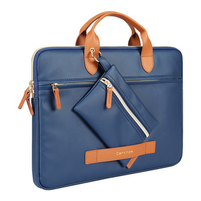 Öko-nahast valmistatud käsikott 15,6-tollisele sülearvutile koos ümbrisega