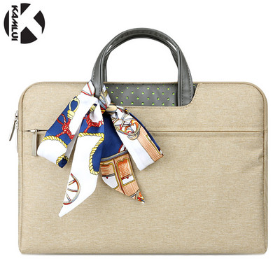 Stílusos táska 15,6 hüvelykes laptophoz, színes szalaggal