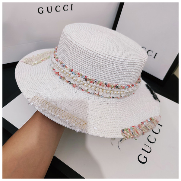 Pärlite ja tikanditega suvemüts