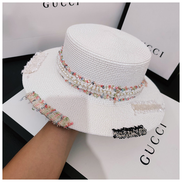 Pärlite ja tikanditega suvemüts