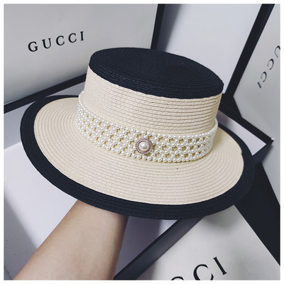 Retro női sapka gyöngyökkel