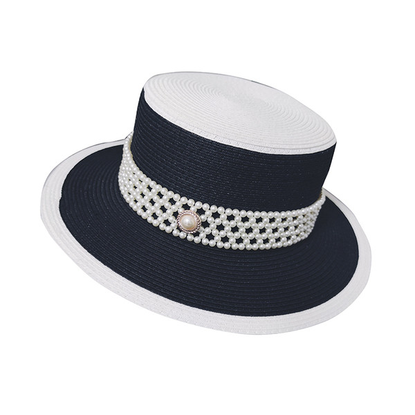 Retro női sapka gyöngyökkel