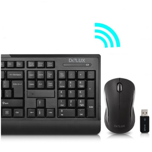 Комплект безжична мишка и клавиатура в черен цвят