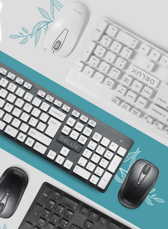 Безжична клавиатура и мишка - два цвята