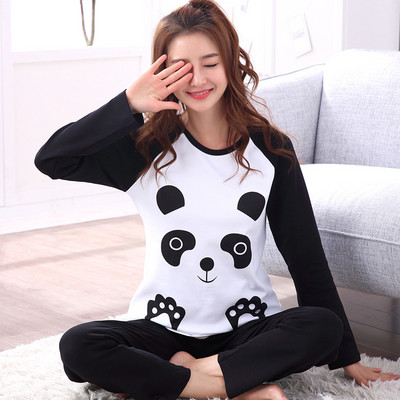 Ženska pamučna pidžama sa dvodijelnom aplikacijom - više modela