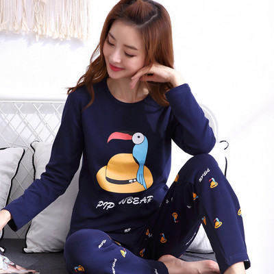 Ženska pamučna pidžama sa dvodijelnom aplikacijom - više modela