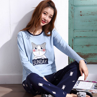 Ženska pamučna pidžama sa dvodijelnom aplikacijom - više modela