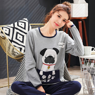 Naiste pikkade varrukatega aplikatsiooniga pidžaamad - mitu mudelit