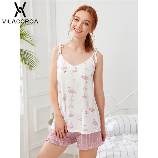 Novi model ljetne pidžame s printom flaminga