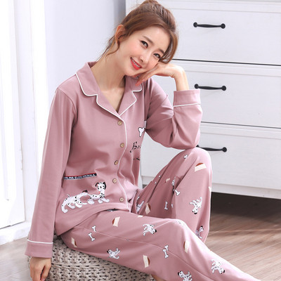 Női tavaszi-őszi pizsama két részben több színben